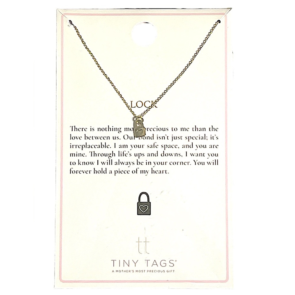 Tiny Tags, 14K Gold Ion Plated Necklaces, by Melissa Clayton - Picture 7 of 8